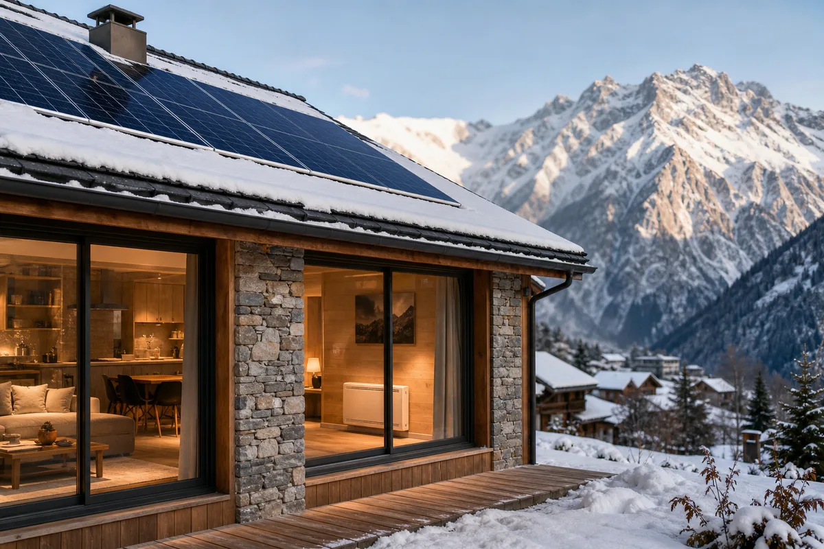 Chauffage électrique et solaire à Argentière : le duo qui allège l'hiver
