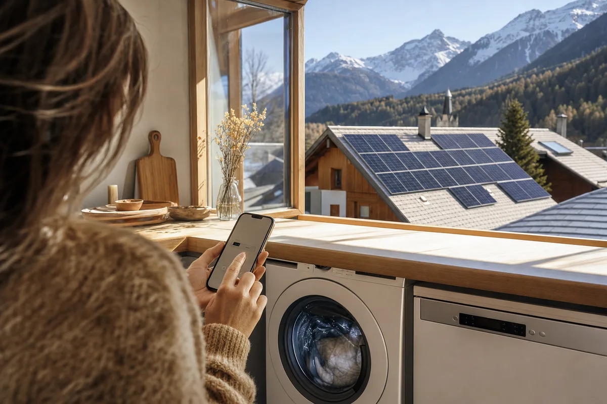 Piloter ses appareils à Argentière : consommer quand le toit produit