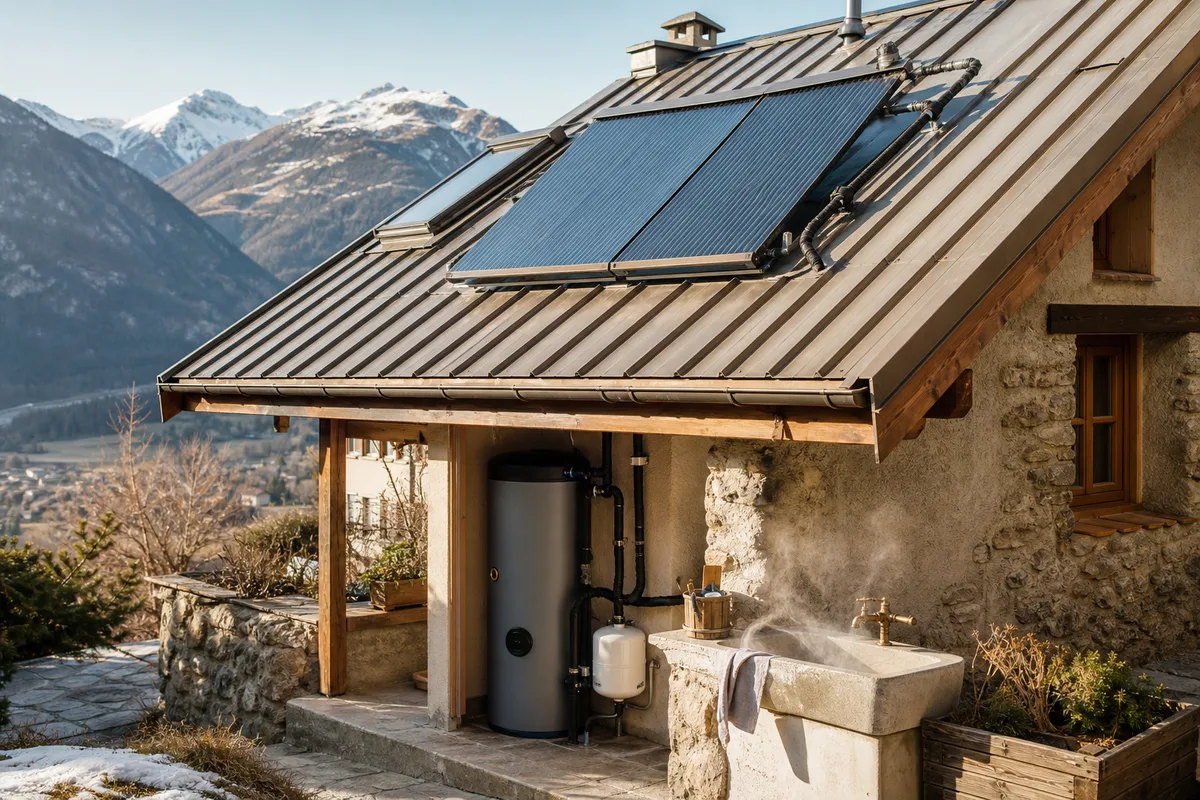 Chauffe-eau solaire à L'Argentière-la-Bessée